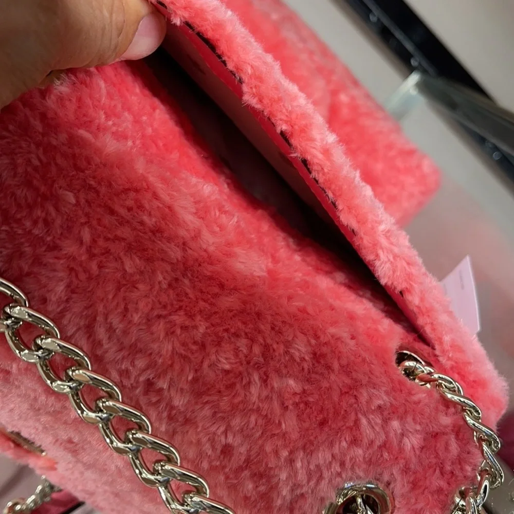 Kate Spade Natalia Foux Fur small flap crossbody